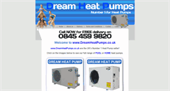 Desktop Screenshot of dreamheatpumps.co.uk